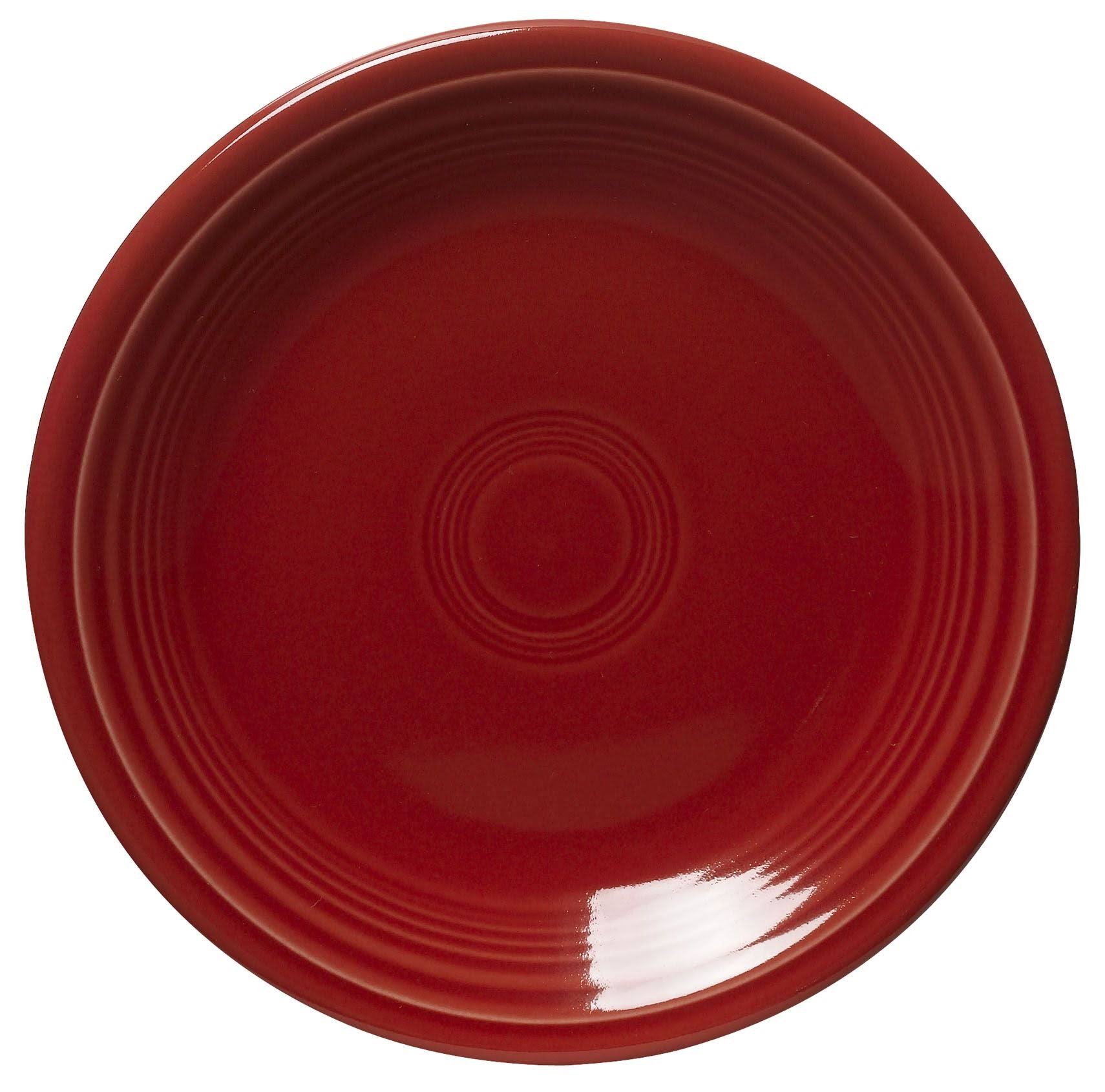 47fe2f166a51c9d42cbfbf9fe425d8423b242fdbcf3714c939da1c2d453d74ad.jpg Fiesta Salad Plate - Scarlet - Image 1