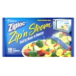Ziploc Zip 'N' Steam Microwave Cooking Bags, Medium - 10 count