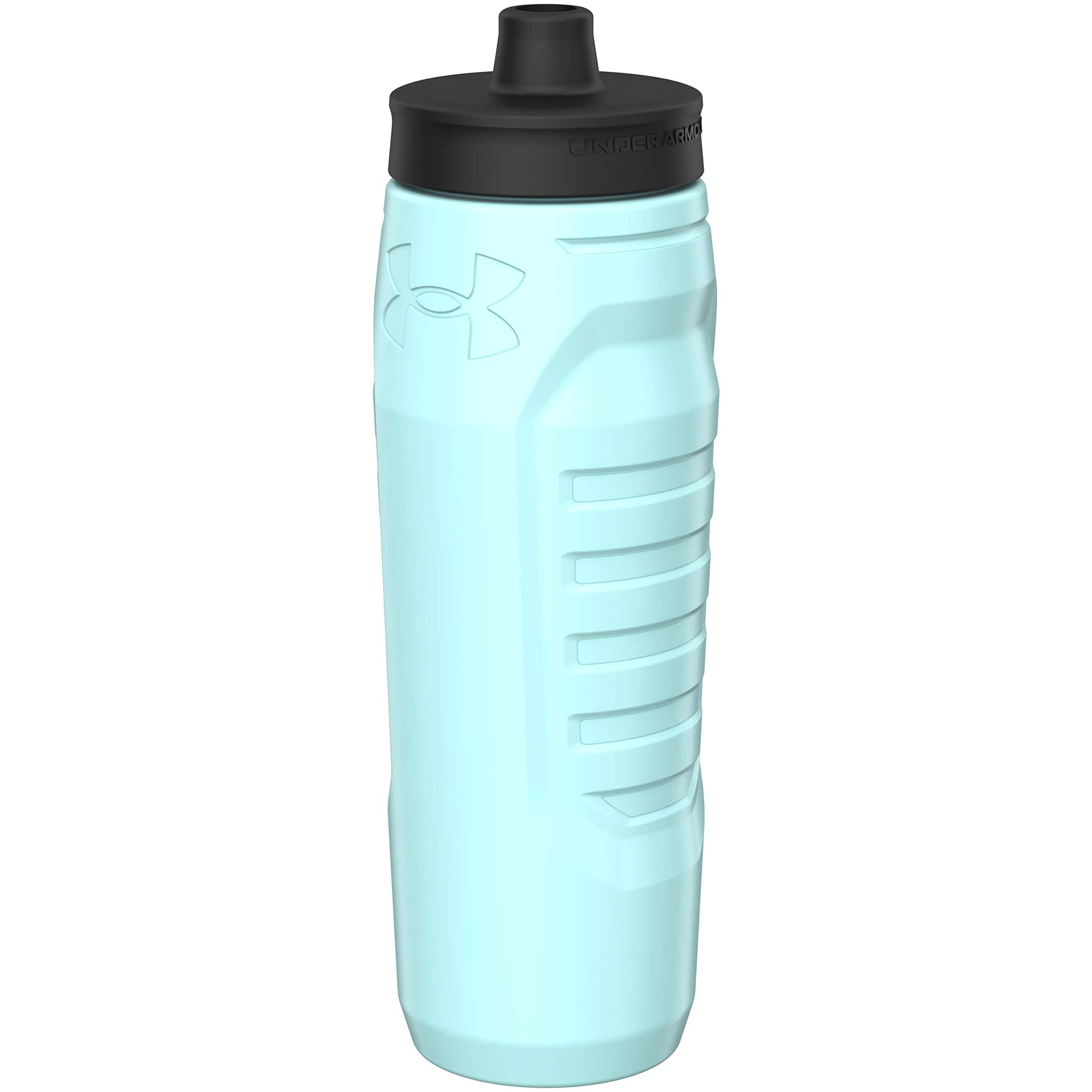 48362cf8650df078eaca1d40176055e75cb17195ec1751a6751f38e098b71418.jpg Under Armour Sideline Squeeze 32-oz. Water Bottle, Blue - Image 1