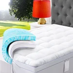 ABENE 3 Inch Dual Layer Memory Foam Mattress Topper