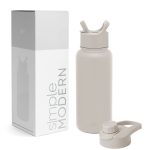 Simple Modern Summit Water Bottle w/ Straw and Chug Lid Almond Birch