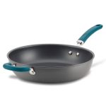 Rachael Ray Gray Create Delicious Hard-Anodized Aluminum Nonstick 12.5 in Deep Skillet