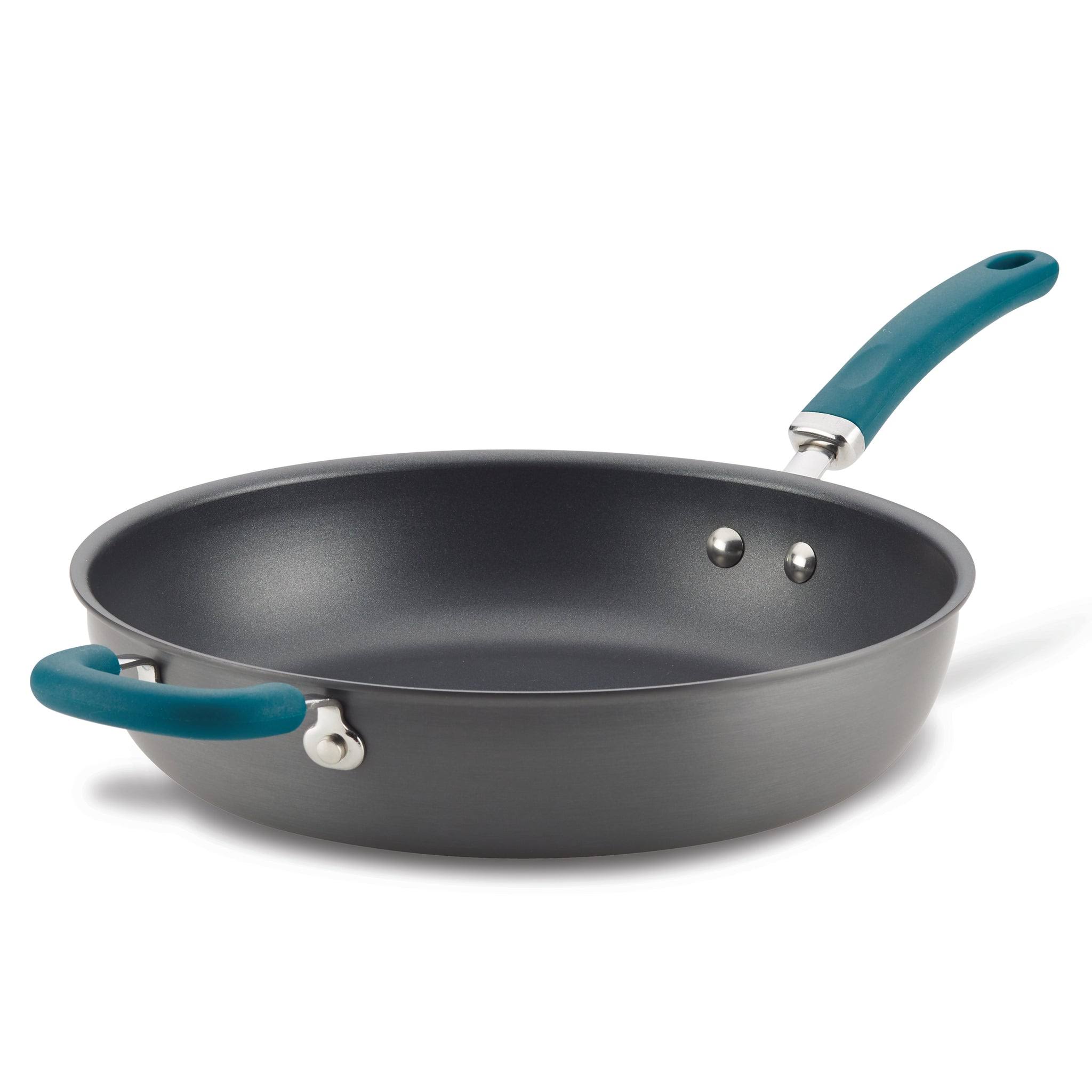 487cd28c4d9e3511128af20f0293cfa913bf9b8784f12e9c78908c186cde0736.jpg Rachael Ray Gray Create Delicious Hard-Anodized Aluminum Nonstick 12.5 in Deep Skillet - Image 1