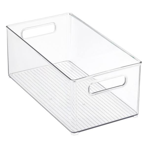 489f769e9b964626a267ed5869f281122ee9443a48eabf70f7e27ff5592b5640.jpg iDesign Linus Deep Stacking Bin - Clear - 8" x 14-1/2" x 6" H - Each - Image 1