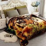 JYK Thick Korean Faux Mink Fleece Blanket 75��x87�� and 5 lb Mink Blanket - 2 Ply Reversible 520GSM Silky Soft Plush Warm Blanket for Autumn Winter