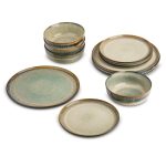 Yellowstone 12-Piece Ceramic Dinnerware Set Kayce Collection