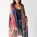 Natural Life Long Blanket Kimono - Vintage Patchwork L/XL