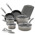 Rachael Ray 14-Piece Cookware Set Gray