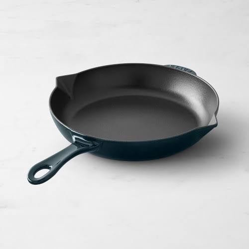 495aadc1d2c4c1b03228cc9617e1e5e456cf75d020381f5387270524e7fb9574.jpg Staub Enameled Cast Iron Fry Pan, 10", La Mer | Williams Sonoma - Image 1