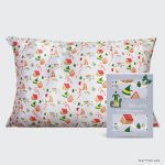 Elf x Kitsch Periwinkle Christmas Satin Pillowcase