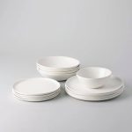 Fable Base Dinnerware Set in Speckled White