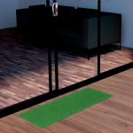 Ottomanson Waterproof 2x3 Indoor/Outdoor Artificial Grass Rug for Entryway, 2' x 2'7 inch, Green