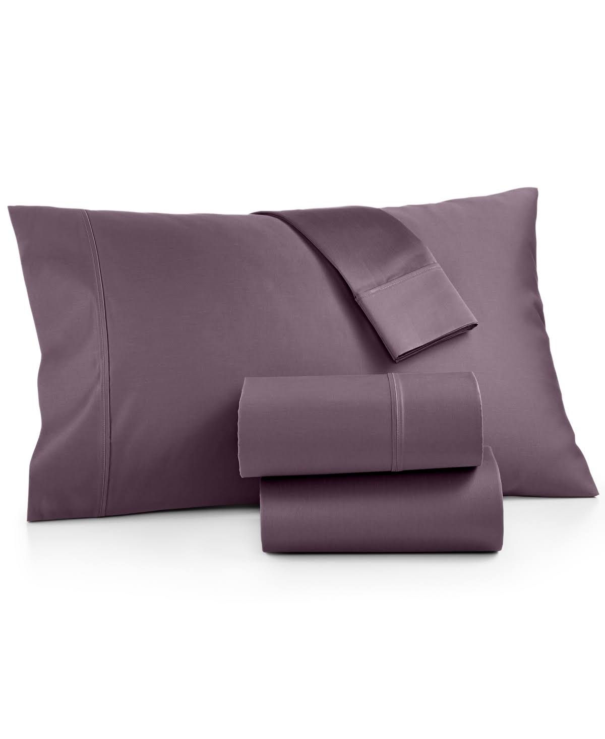 AQ Textiles Bergen 4-pc. King Extra Deep Pocket Sheet Set, 1000 Thread Count 100% Certified Egyptian Cotton - Plum