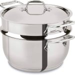 All-Clad E414S564 Stainless Steel Steamer Cookware 5-Quart Silver