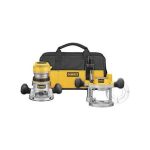 DeWalt Dw618pkb 2-1/4 HP EVS Fixed Base/ Plunge Router Combo Kit