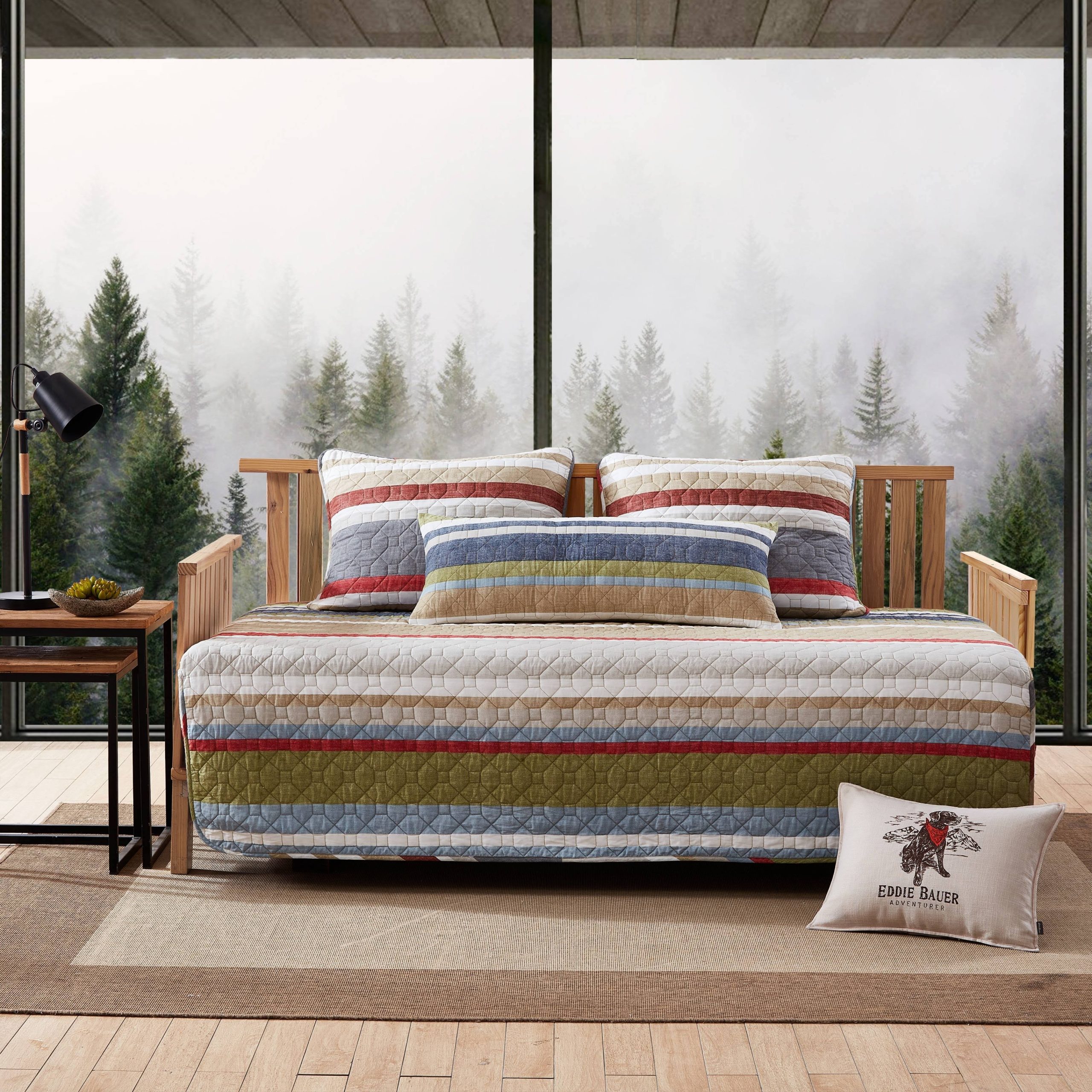 4a2489add1e3877c4fe57bc013c83d9d9ed3e81ed99dd35477d30e09e1923832.jpg Eddie Bauer Salmon Ladder 4 Piece Daybed Bonus Set - Multi - Image 1