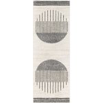 Corum Abstract Black/Ivory Area Rug Trent Austin Design Rug Size: Runner 2'7" x 7'3"