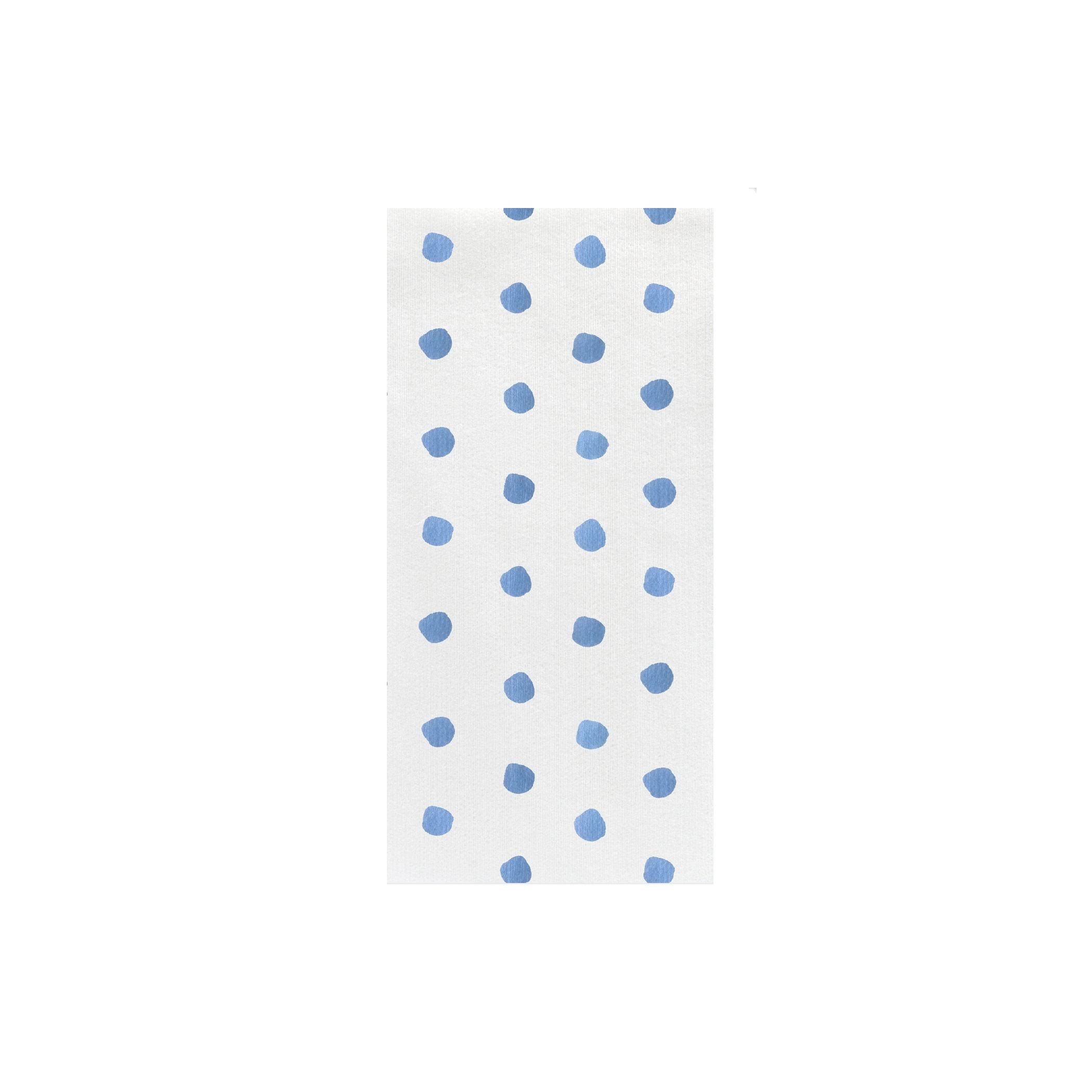 4a558050c8667be440286bb85d4fcba000251bb62ac0e470777fd1964c7e75fa.jpg Vietri Papersoft Napkins Dot Guest Towels Light Blue / Pack of 20 - Image 1