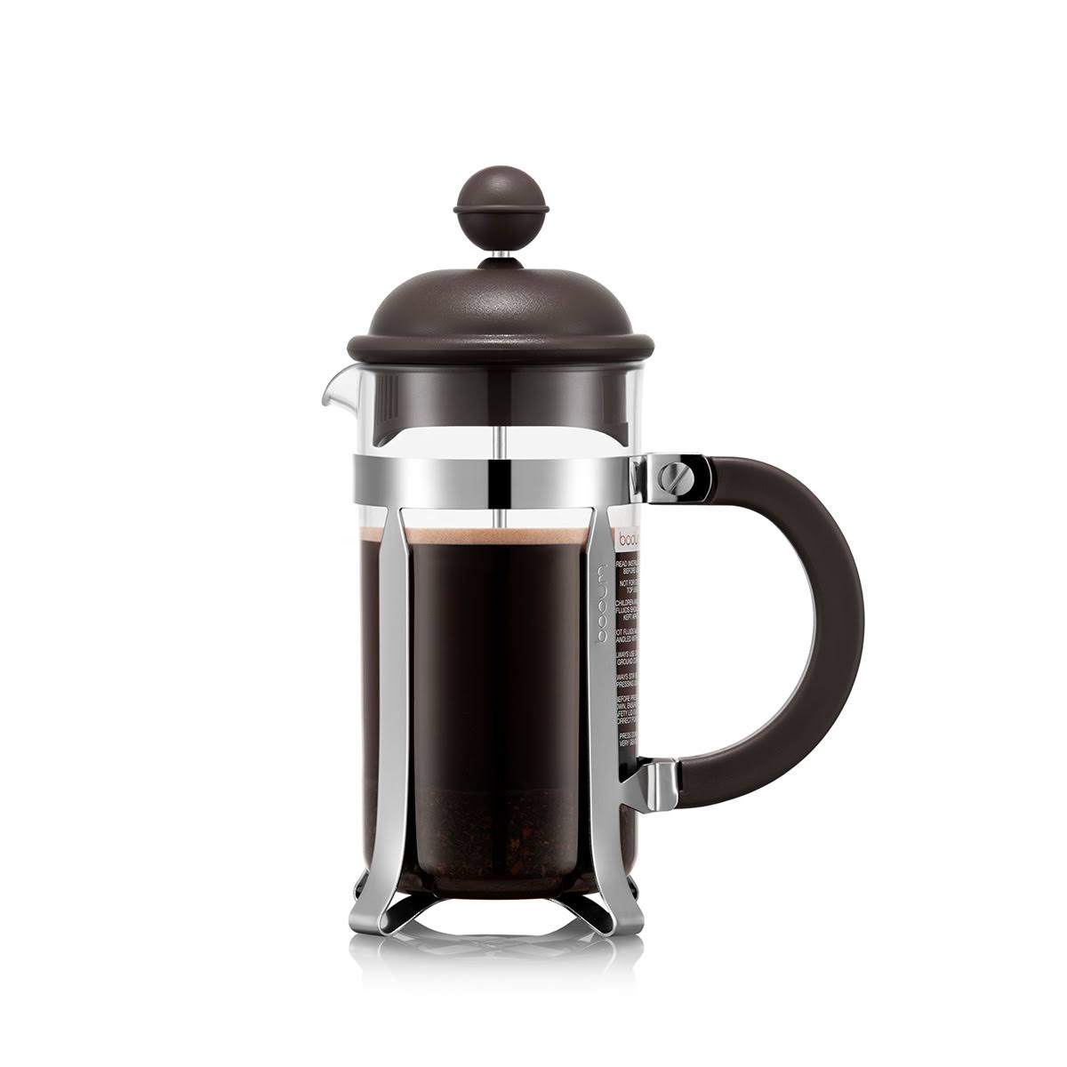 4a806a216b6817e306301b3d9137ba2296453b4d1f7606be3b0964621e13c44d.jpg Bodum Caffettiera Coffee Maker, 3 Cup, 0.35 L, 12 oz, Tritan Dark Roast - Image 1