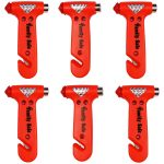 6 Pack Seatbelt Cutter Window Breaker Emergency Escape Multi Tool