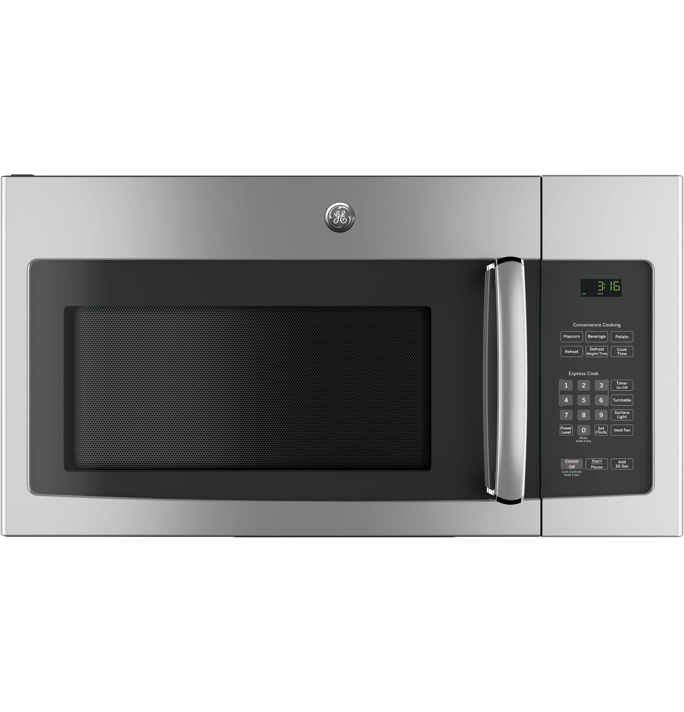 4a8e0d58b04a87f513ff119c249d991a17bb0193c6183caaa6bc6999ccd039ed.jpg GE JVM3162RJSS 1.6 Cu. ft. Stainless Steel Over-The-Range Microwave - Image 1