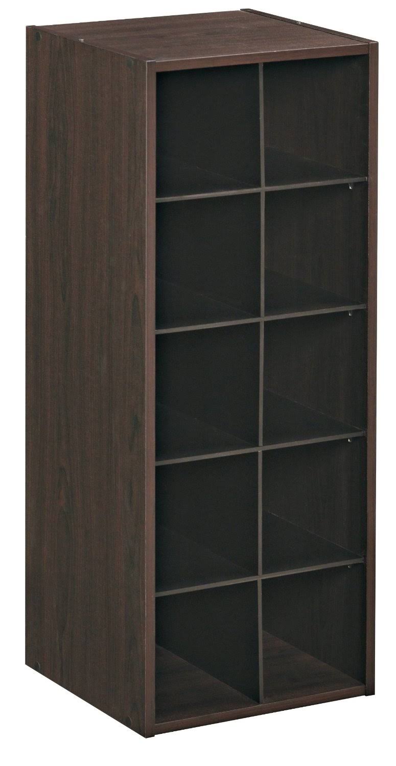 4ac1c132daa9edf49e80ec2ac85acc08562a1908ec113198aa7a115d9e2931d6.jpg ClosetMaid 10 Pair Shoe Rack, Espresso - Image 1