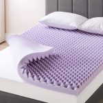 Best Price Mattress 4 inch Egg Crate Memory Foam Mattress Topper with Soothing Lavender Infusion CertiPUR-US Certified Twin