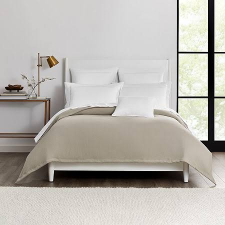 4af6b795be74953848ac651b13d74971466eb798386bcc79179650689441f217.jpg Fieldcrest 100% Cotton Blanket | White | King | Blankets + Throws Blankets - Image 1