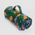 Baggu - Puffy Picnic Blanket - Orange Tree Periwinkle