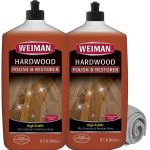 Weiman Wood Floor Polish and Restorer 32 oz 3PC Bundle - High-Traffic Hardwood Floor, Natural Shine, Removes Scratches, Leaves Protective Layer