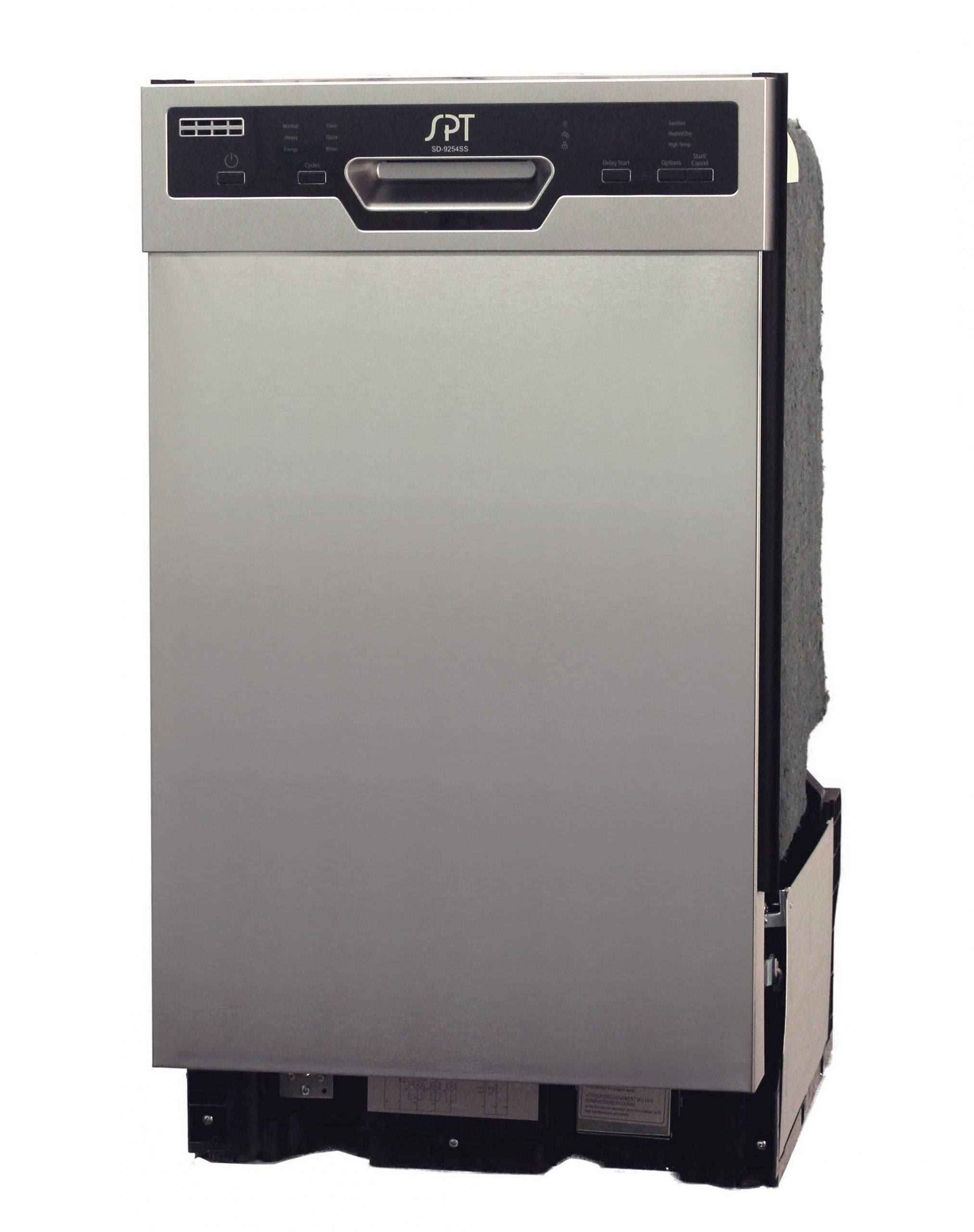 4b2f2f4ce78e992765bb9893866e79133d4ffecc767cf39b503ab08697a55a4d.jpg SPT SD-9254SS: Energy Star 18" Built-In Dishwasher w/Heated Drying - Stainless - Image 1