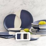 Member's Mark 18-Piece Bamboo Melamine Dinnerware Set (Moonlight)