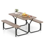 Giantex Outdoor Picnic Table Bench Set