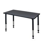 Regency Kee 42 x 24 In. Height Adjustable Classroom Activity Table - Grey