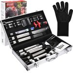 Commercial Chef 25 Piece Stainless Steel BBQ Grill Set