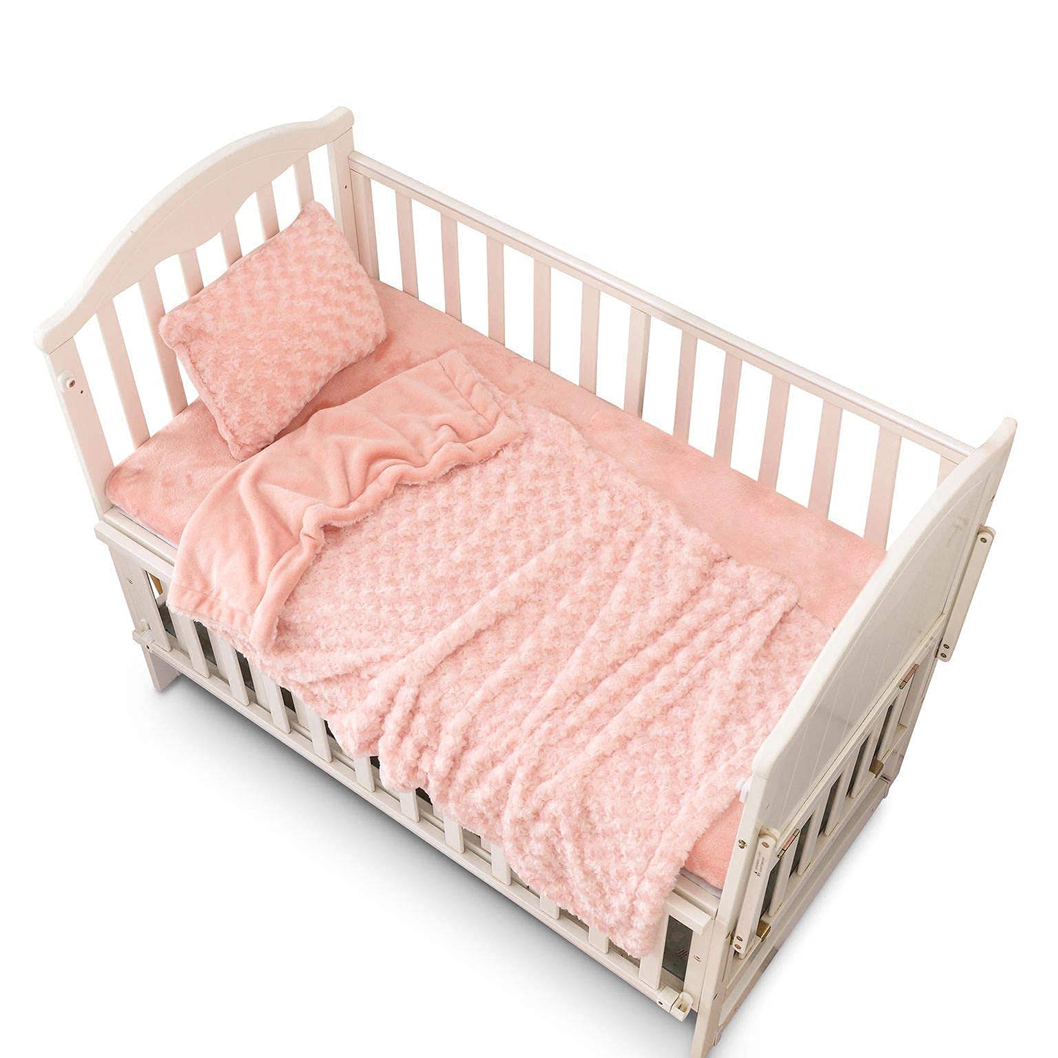 4bd4074ff2283cf490d4151410cd47f892c30bf2f969a9ee659eb362370e2c7e.jpg Standard Crib - Toddler Bed 52x28 - Crib Bedding Set Girl - Baby Bedding Crib Set Boy - Nursery Bedding Set - Crib Comforter Set - Set of 3 Baby - Image 1