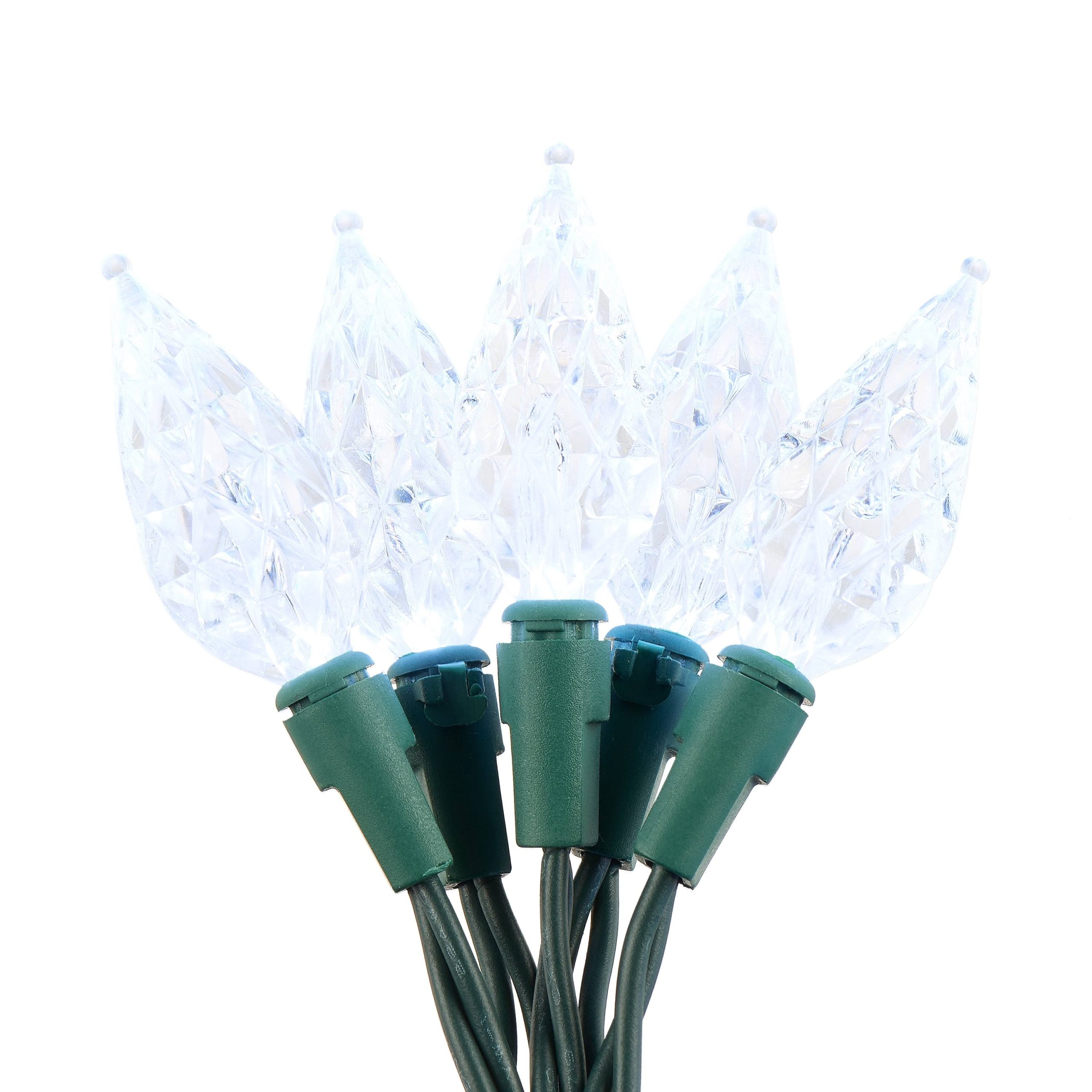 Holiday Time 60 LED Cool White C6 Teardrop Lights