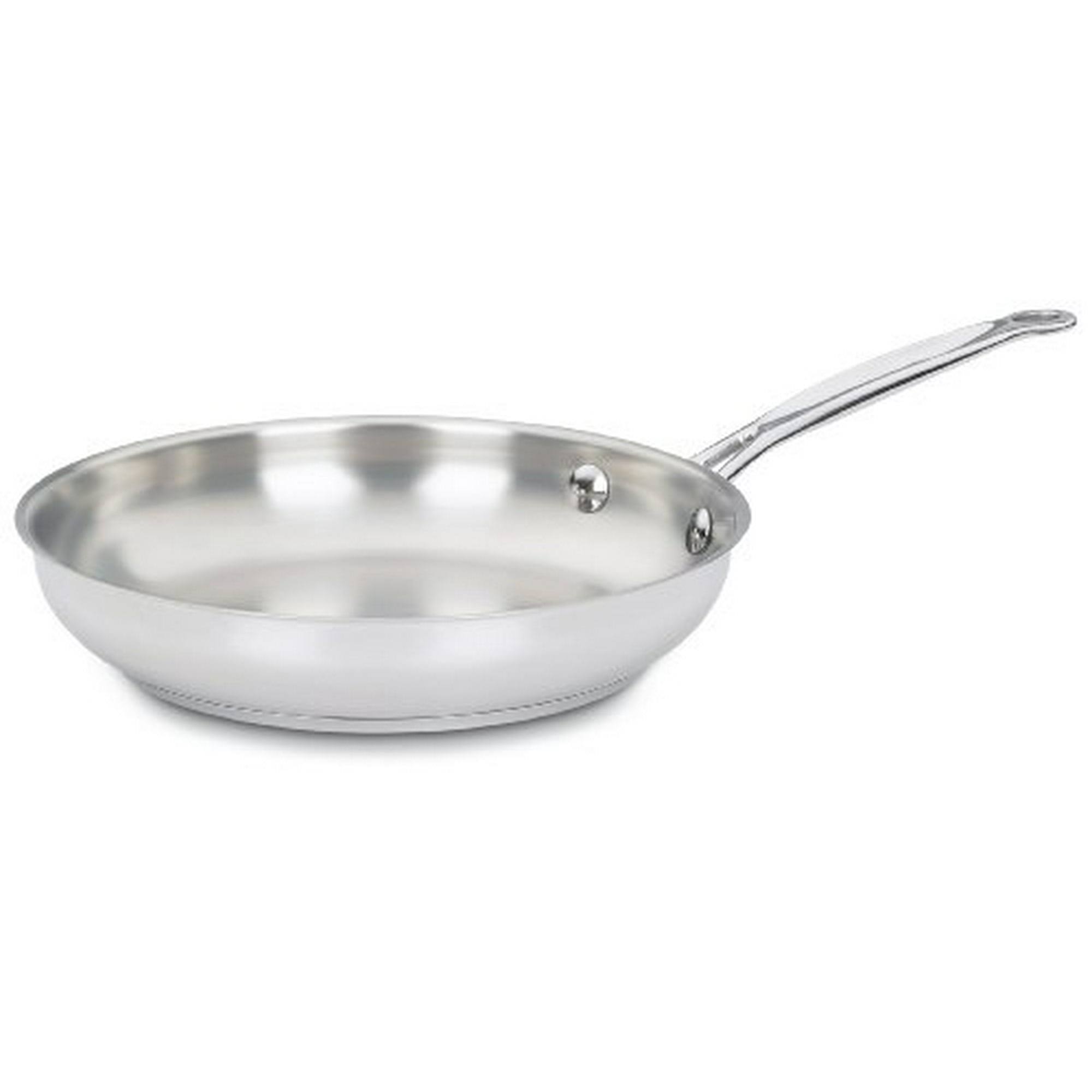 4bf0b37b1d98ab5f9a47aa325a1db148d6a0e636bdbbb8b56162a5905babbc86.jpg Cuisinart 722-24 Chef&s Classic Stainless 10-Inch Open Skillet - Image 1