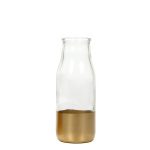 Way to Celebrate Small Gold Dipped Glass Bottle