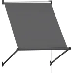 AECOJOY Retractable Awning, 40"x40" Manual Outdoor Awnings for Door Entrance, Sun Shade Canopy