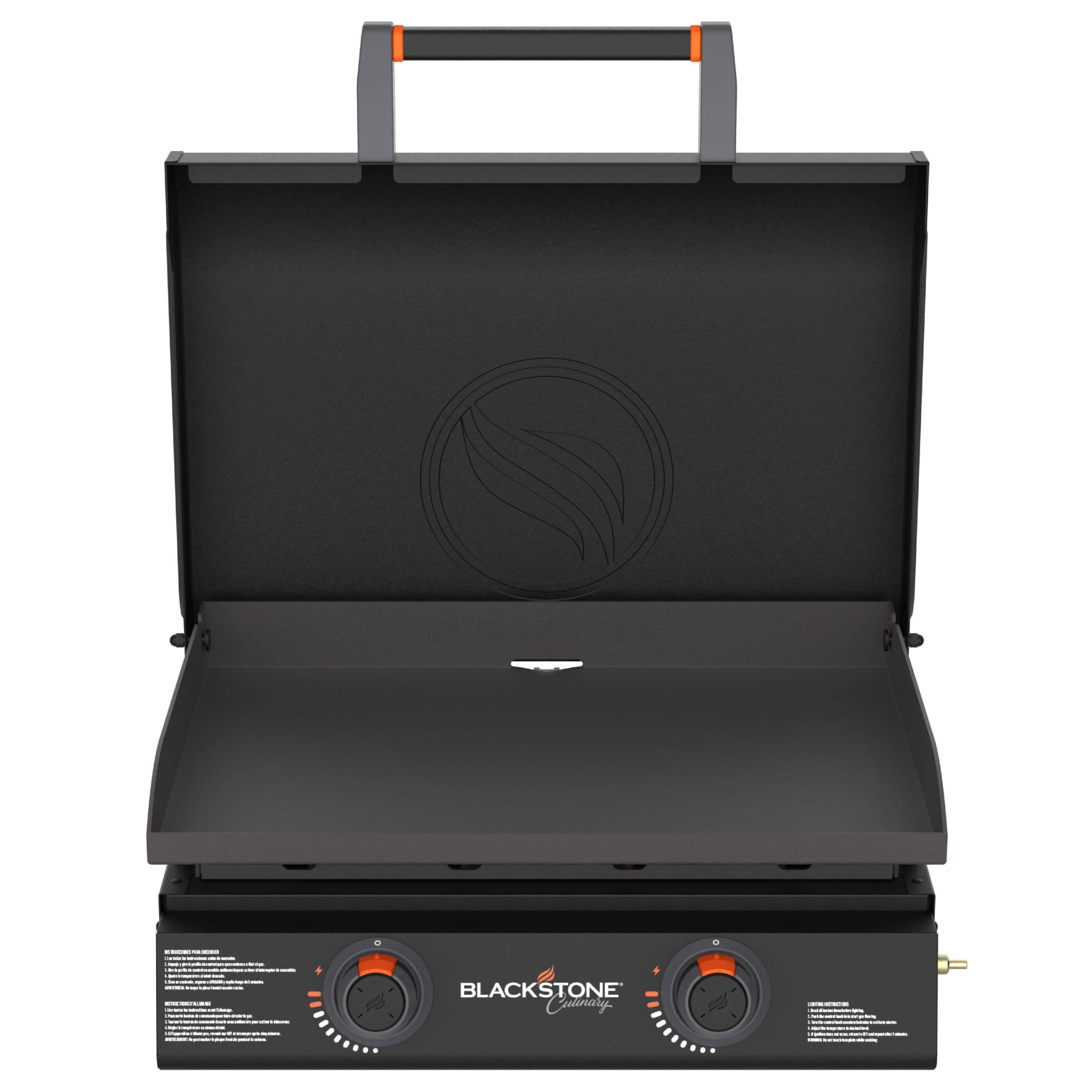 4c3aa45dd67bac1c883c968d0a3d21c80fe6f5928050b42950a5b4f51f519a9b.jpg Blackstone Culinary 2-Burner Liquid Propane Flat Top Grill | 2243 - Image 1