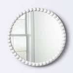 Round Decorative Wall Mirror - White - Cloud Island