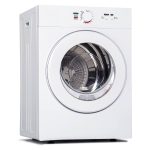 Euhomy Compact Dryer 1.8 Cu. ft. Portable Clothes Dryers with Exhaust Duct with Stainless Steel Liner Four Function Small Dryer Machine, Suitable
