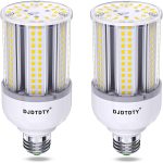 DJDTDTY 2 Pack 150W/120W/100W/80W/60W/50W/20W LED Corn Bulb, Super Bright 20 Watt LED Corn Bulb, E26 Base, 5000K LED Bulb, Suitable for Garage