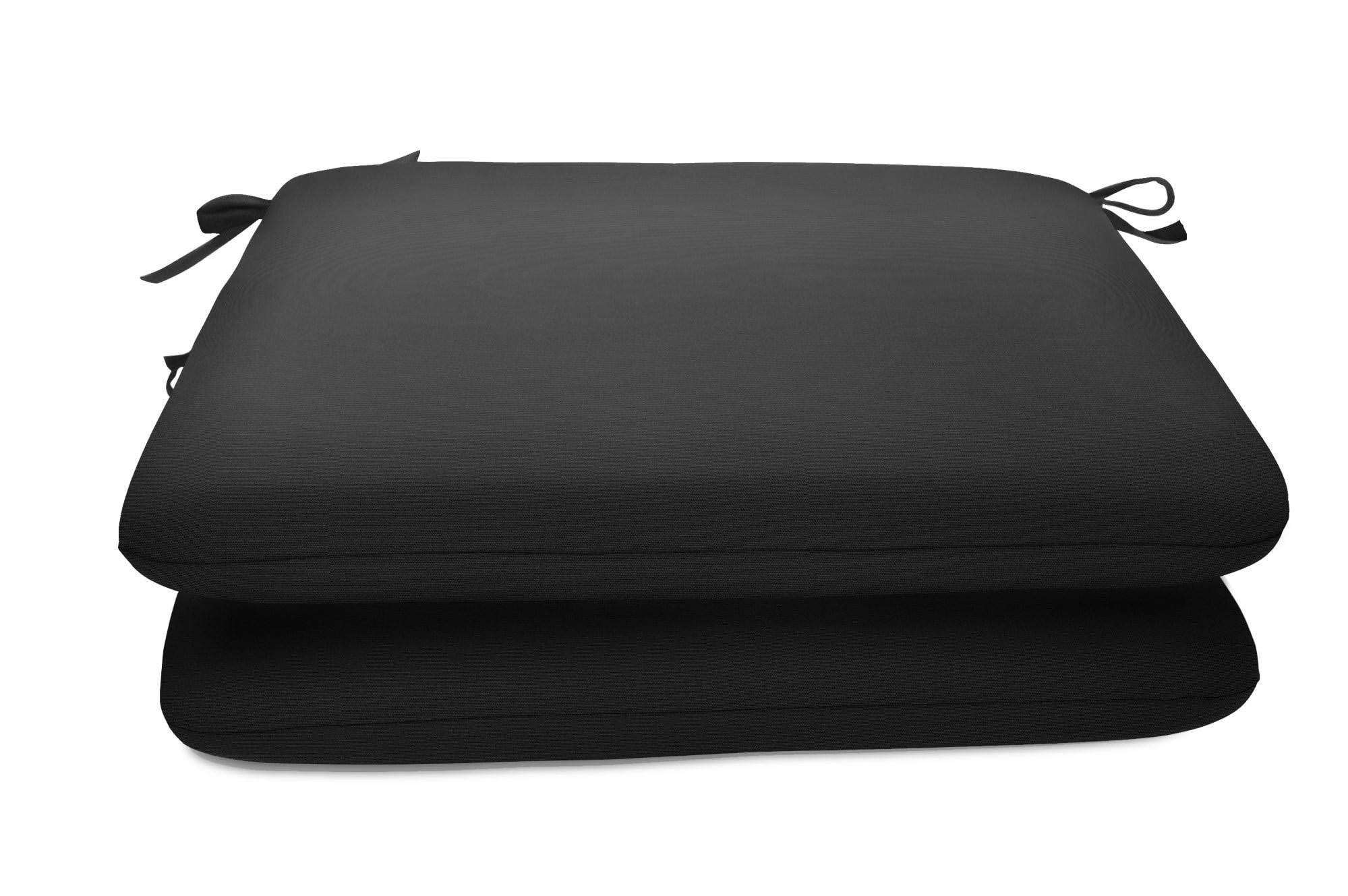 4ca290b426fa8d4e521d80b6307ac2e7a255211daca826790fe72f7ce4de3c60.jpg Sunbrella 18" x 18" Seat Pad 2 Pack - Canvas Black - Image 1