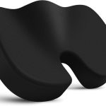 BN-LINK Seat Cushion, Office Chair Cushions Butt Pillow for Car Long Sitting, Memory Foam Chair Pad for Back, Tailbone Pain Relief (Black)