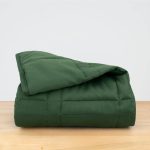 Baloo - Weighted Blanket - 15lb | Full/ Queen | 100% Breathable Cotton, Cool Sleep | Spruce