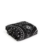 Vera Bradley Fleece Plush Throw Blanket (Black Bandana Medallion)