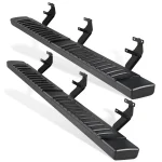 PZ 6 Running Boards. Black Aluminum Alloy Side Steps Nerf Bars