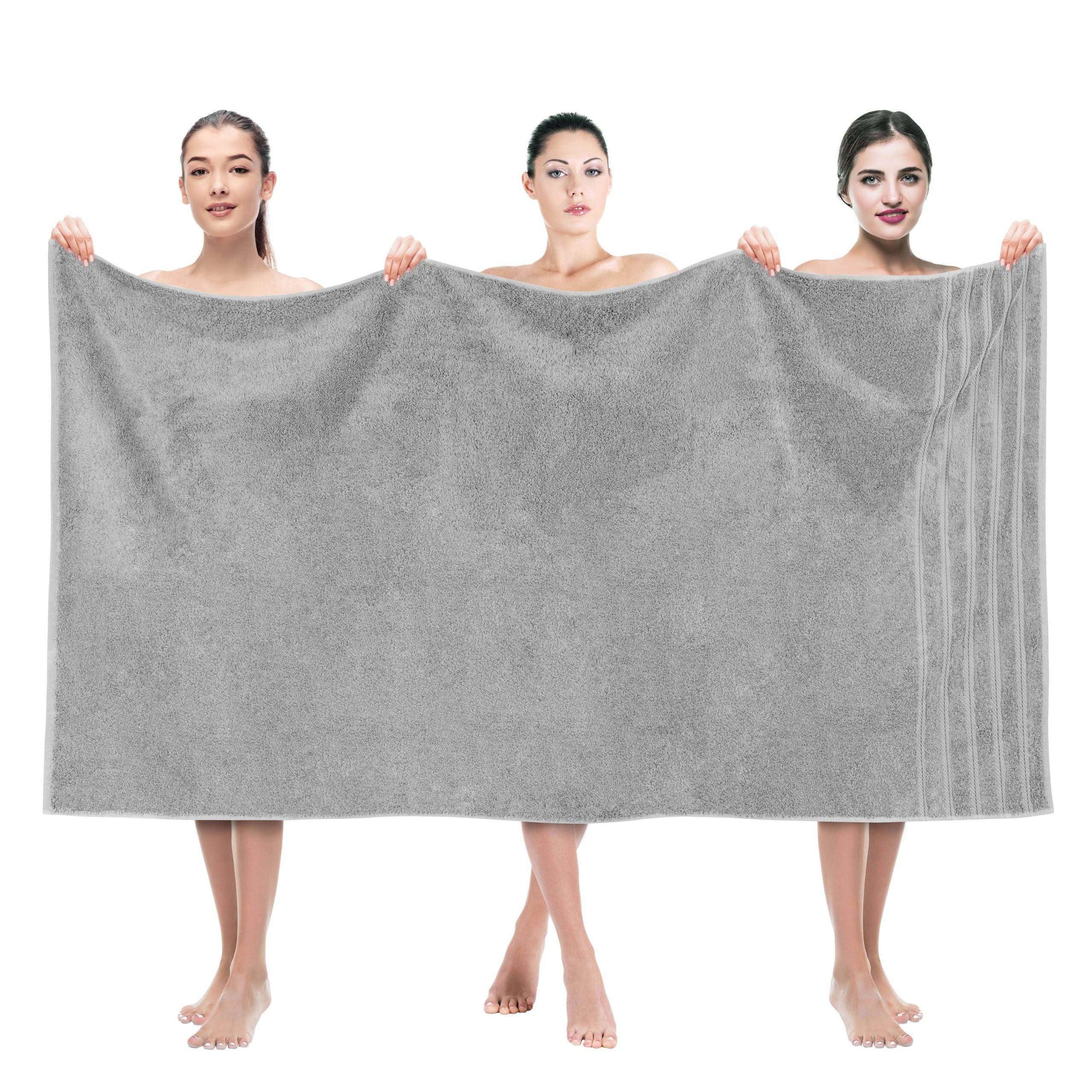 4d154e5f87fe764f361f16f6e4b4dc90b4de2c258b1f203bfbd6fb65c6152edb.jpg American Soft Linen 35 x 70 in. 100% Turkish Cotton Bath Towel Sheets, Rockridge Grey - Image 1